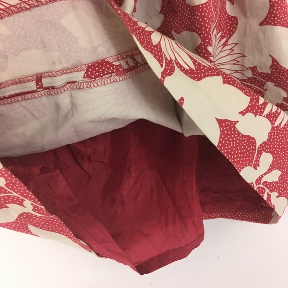 Red floral vintage Anne Taylor loft pretty skirt! - Picture 7 of 7